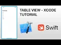 UI Table View - Xcode Tutorial