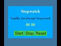 Stopwatch with Js A simple Javascript Project Creating Stopwatch in just 13 minutes