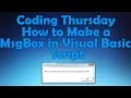 How to Make a MsgBox in Visual Basic Script - Coding Thursday