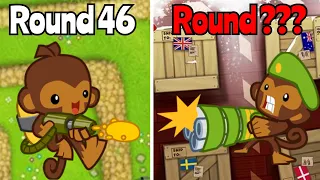 How Far Can Each Tower Go In BTD5