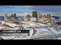 Columbus Ohio - Winter 2026 Drone footage after a major snow fall