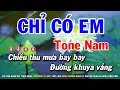Download Lagu Karaoke Chỉ Có Em - Tone Nam | Nhạc Sống Cha Cha Tú Anh
