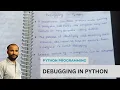 Debugging in Python Syntax Logical Runtime Errors in Python Programming