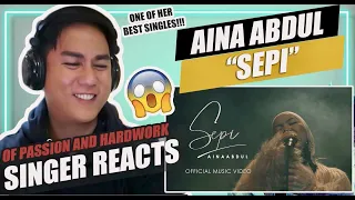 aina abdul sepi music video singer reaction