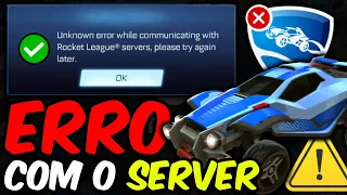 Como Resolver Erro na Comunicação Com os Servidores do Rocket League