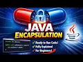 Encapsulation in java Data hiding made easily Java Tutorials for beginners in English