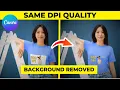 How to Convert image to 300 DPI with Transparent Background - BEST method