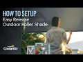How to Set Up Your Coolaroo Easy Release Outdoor Roller Shades