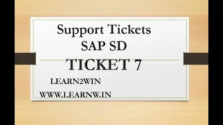 Support Tickets SAP SD Error in Account determination sap support ticketing tools sap support