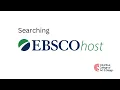 Searching EBSCOhost 2024-25