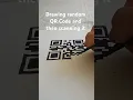 drawing random QR Code and then scanning it