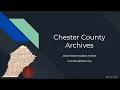 TMCC Genealogy - Chester County Pennsylvania