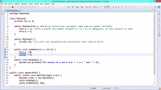 Java Essentials - This keyword in java