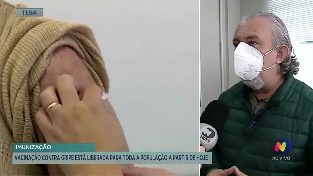 Vacinação contra gripe está liberada para toda a população