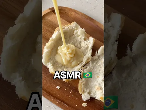 ASMR BRAZILIAN FOOD PÃO COM LEITE CONDENSADO 🇧🇷😱 #asmr #asmrfood #asmreating #eatingsounds