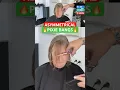 ASYMMETRICAL PIXIE BANGS Full Tutorial Linked Below