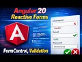 Angular 20 Reactive Forms Explained 2026 FormControl Validation Bootstrap Styling