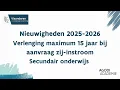 Download Lagu Nieuwigheden 2025 – 2026: Verlenging maximum 15 jaar bij aanvraag zij-instroom - Secundair onderwijs
