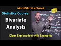 Bivariate Analysis Meaning Statistics Tutorial MarinStatsLectures