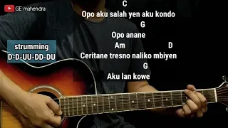 kunci gitar tatu didi kempot chord gitar mudah