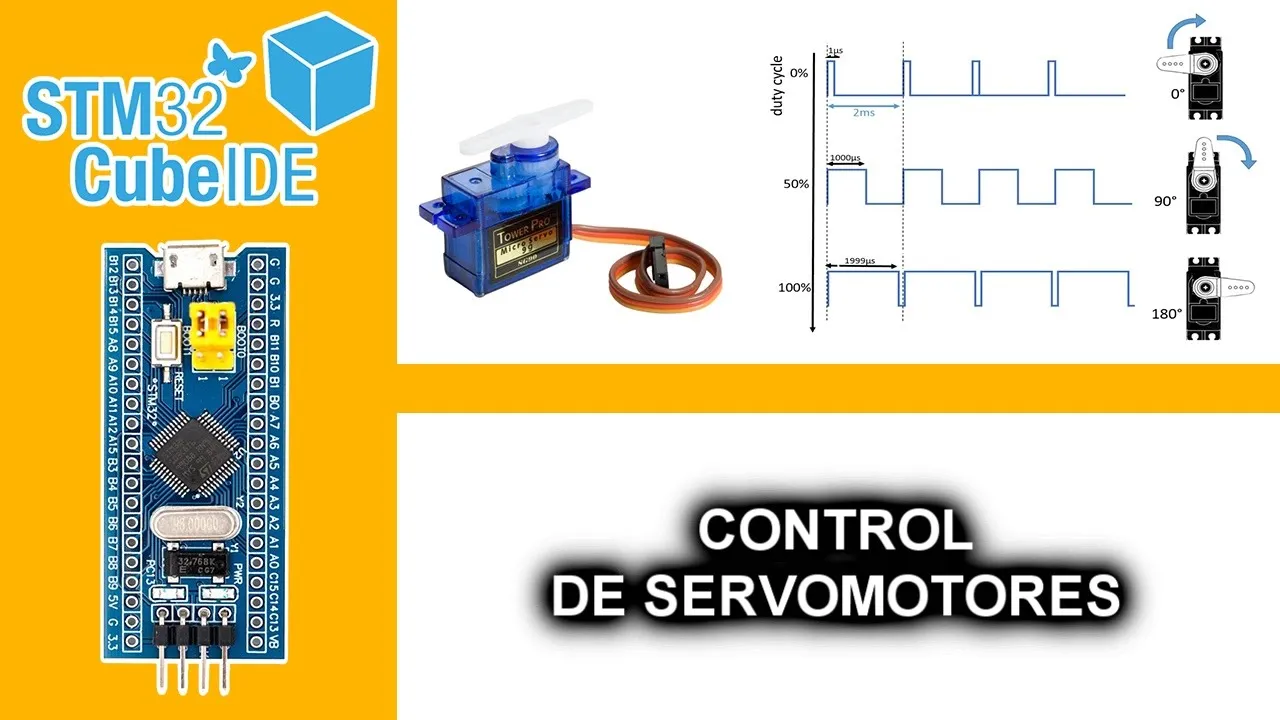 16.- CONTROL DE SERVOMOTORES - CURSO MICROCONTROLADORES ARM EN C