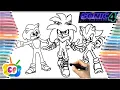 Sonic 4 coloring pages Sonic 4 new characters Silver Sonic coloring pages