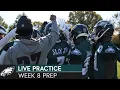 Eagles Prepare for Week 8 vs Lions Eagles Live Practice
