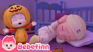 Halloween Good Morning Song 🎃 | Knock, Knock, Who's There? | Bebefinn Nursery Rhymes