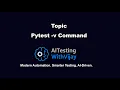 Pytest - v Command Explained How to Use Verbose Mode in Pytest