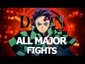 All Major Demon Slayer Fights - Pre-Infinity Castle Arc