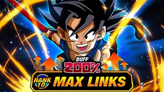 THE BEST TUR LEVEL 10 LINKS 100 RAINBOW STAR DOKKANFEST PHY KID GOKU DBZ Dokkan Battle