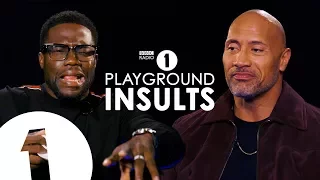 dwayne johnson and kevin hart insult each other contains strong language 