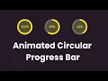 Create Animated Circular Progress Bar using HTML CSS Progress Bar in CSS SVG Pattern