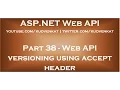 Web API versioning using accept header