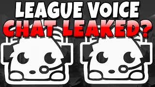 League Voice Chat COMING?