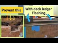 Deck ledger board Flashing deck z flashing install