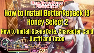 How To Install Honey Select2 BetterRepack13 And How To Install Scene Data RealGoodStuff Production 