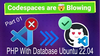 git github codespaces free quiz system php with database live on server ubuntu 22 4 part 1