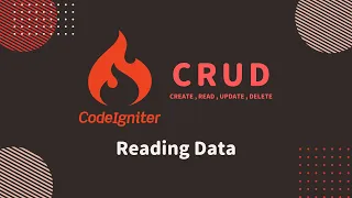 Latest CodeIgniter 4 CRUD tutorial 2022 - Reading Data