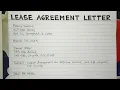 How To Write A Lease Agreement Letter Step by Step Guide Writing Practices