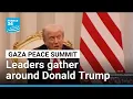 Download Lagu Leaders gather around Donald Trump in Sharm El-Sheikh for Middle East peace summit • FRANCE 24
