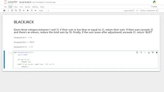 HOW TO MAKE BLACKJACK IN PYTHON - Python Function Exercises