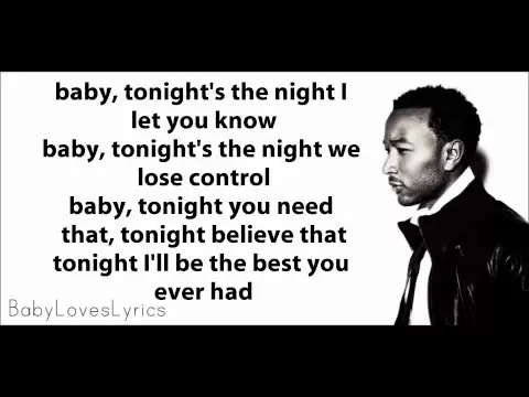 John Legend ft. Ludacris - Tonight (Best You Ever Had)