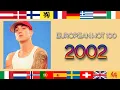 European Hot 100 - Number Ones of 2002