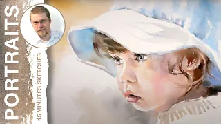 Download #158 Child Portrait in Soft Light (Watercolor Portrait Tutorial) MP3