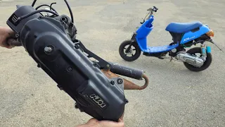 Motor-Swap: Langer Minarelli für Yamaha Jog (Motor aus Deutschland!)