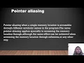 Microcontroller and embedded system of pointer aliasing