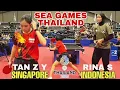 Lagu ENDINGNYA BIKIN TENGANG SEMUA DAN NARIK NAFAS PANJANG TAN Z Y SINGAPORE VS RINA S INDONESIA SEAGAMES