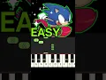 Lagu Sonic Invincibility song EASY piano tutorial