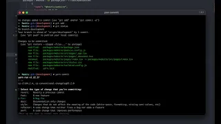 commitizen demonstration